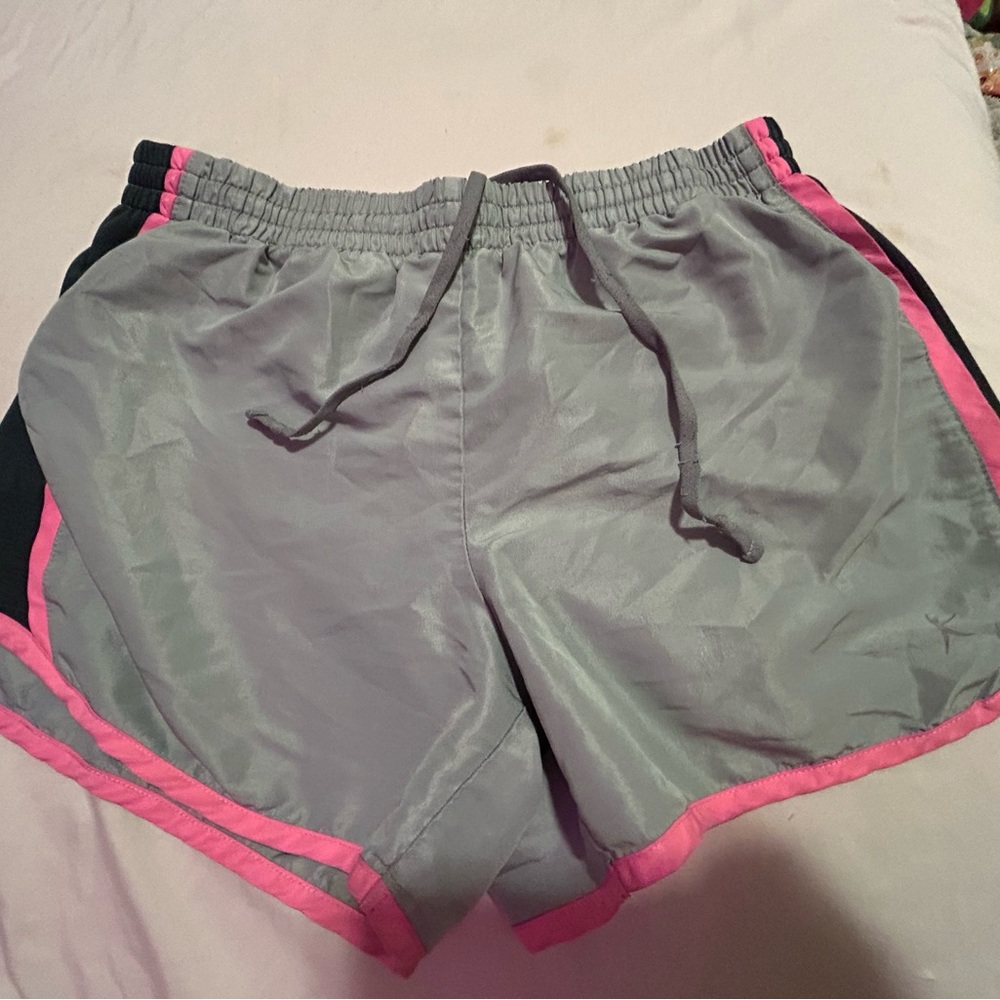 Danskin Now Gray and Pink Athletic Shorts